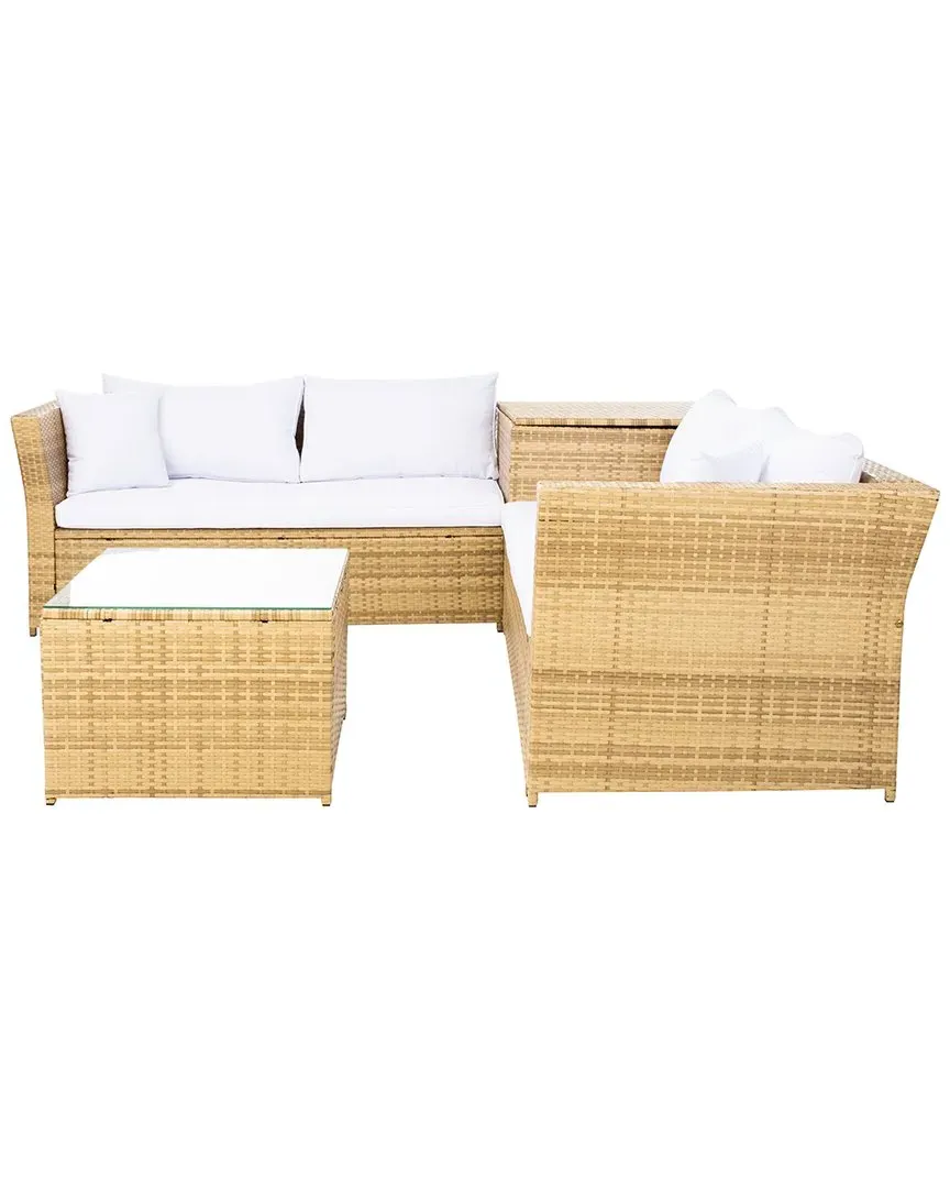 Helga Outdoor Living Set with Storage - Natural
