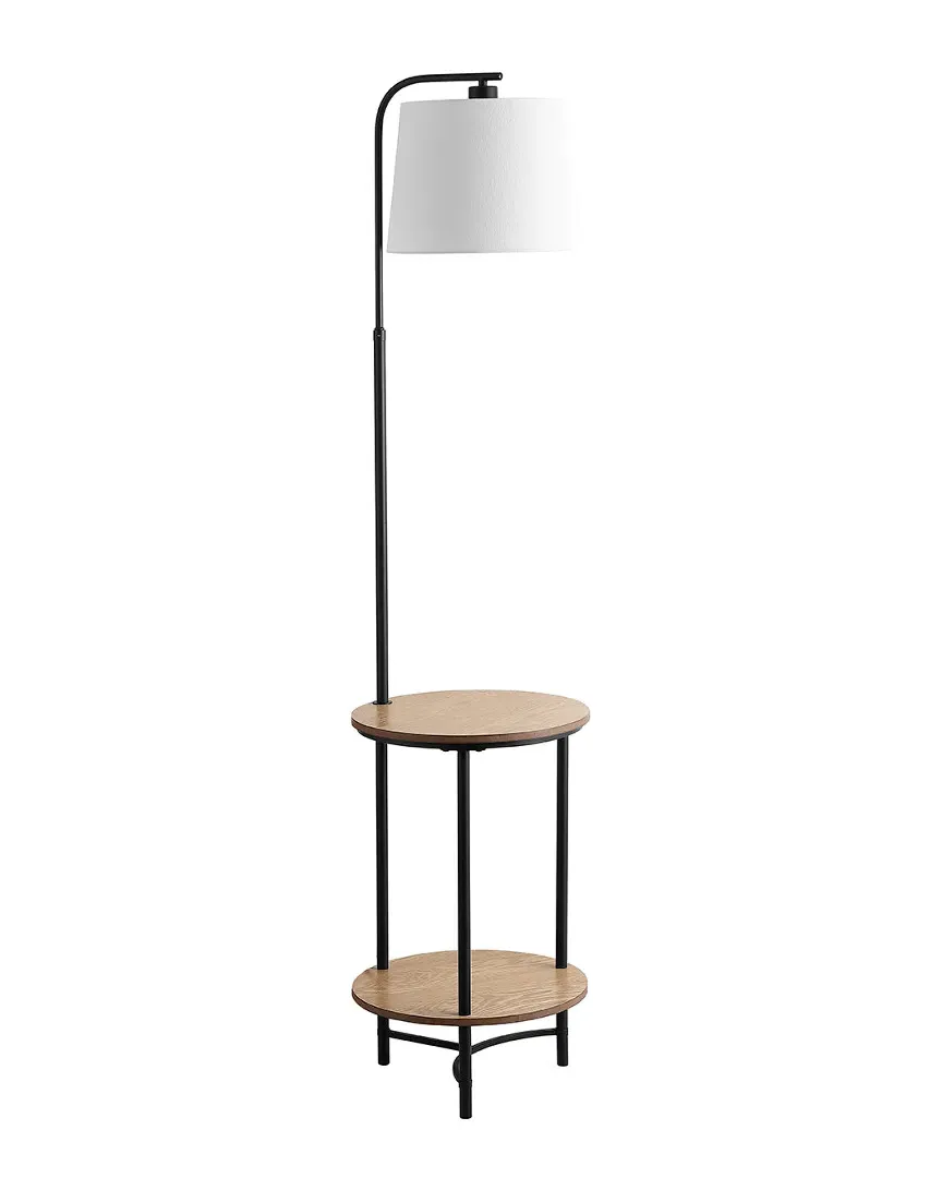 Henley Floor Lamp Side Table - Black, Metal image