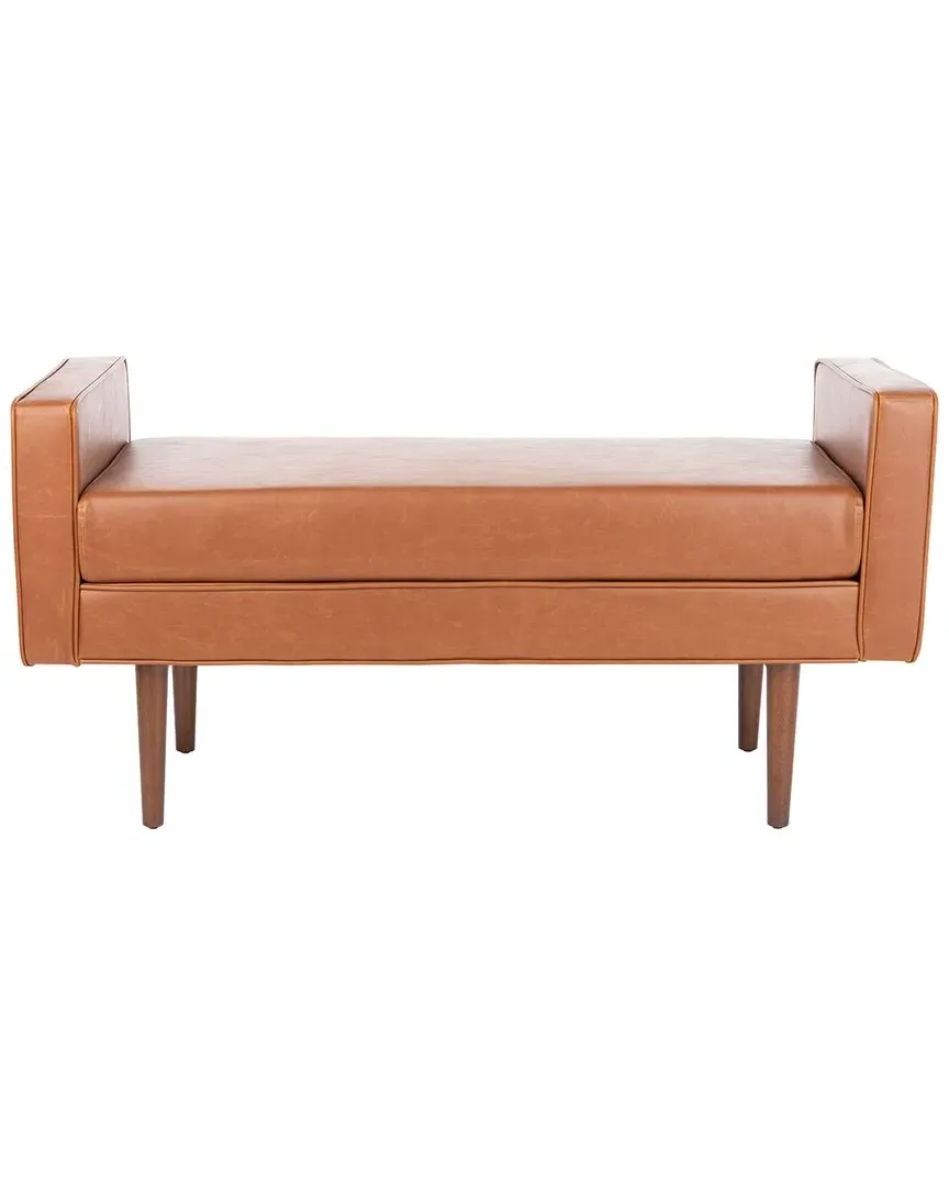 Henri Bench - Light Brown, PU Leather image