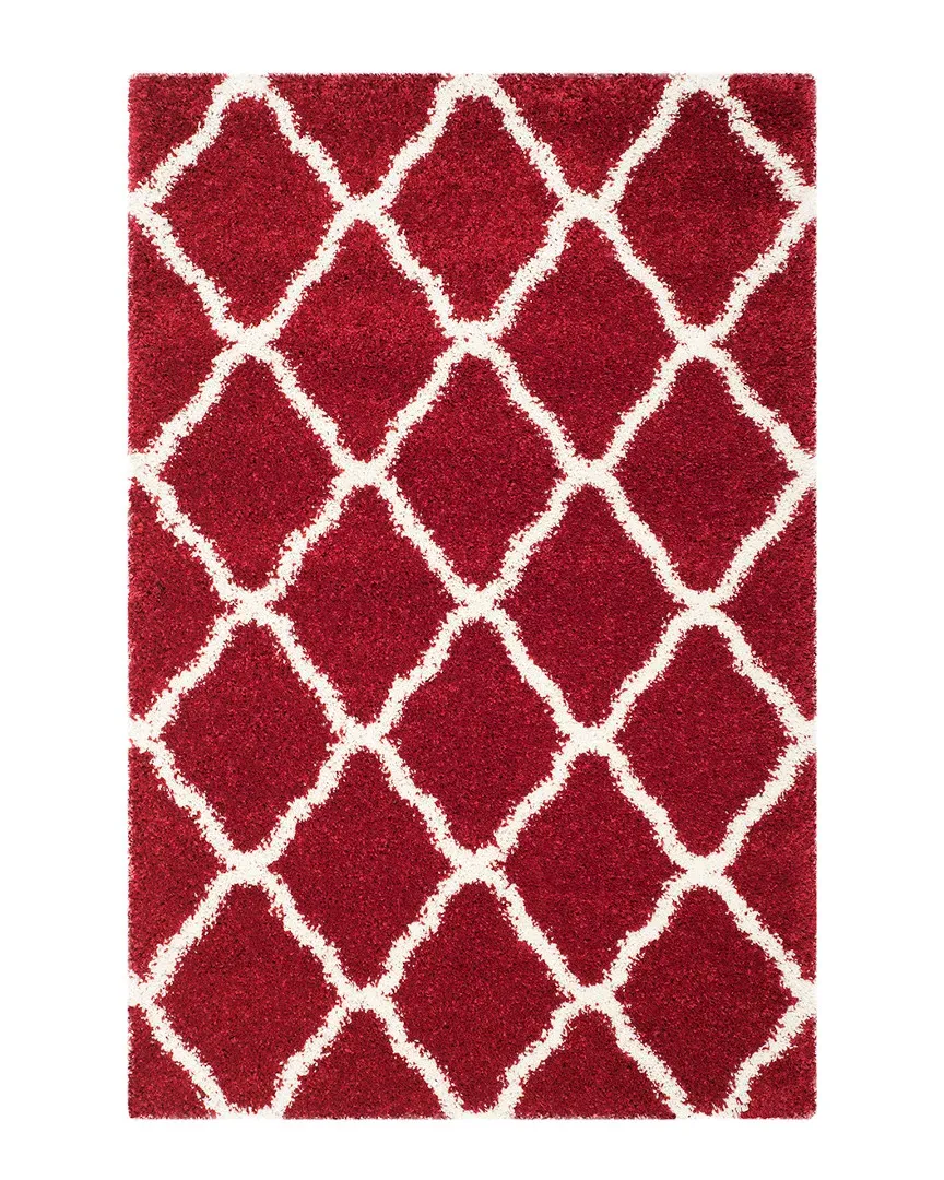 Hudson Shag Rug - Red, Polypropylene