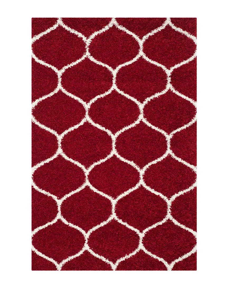 Hudson Shag Rug - Red, Polypropylene