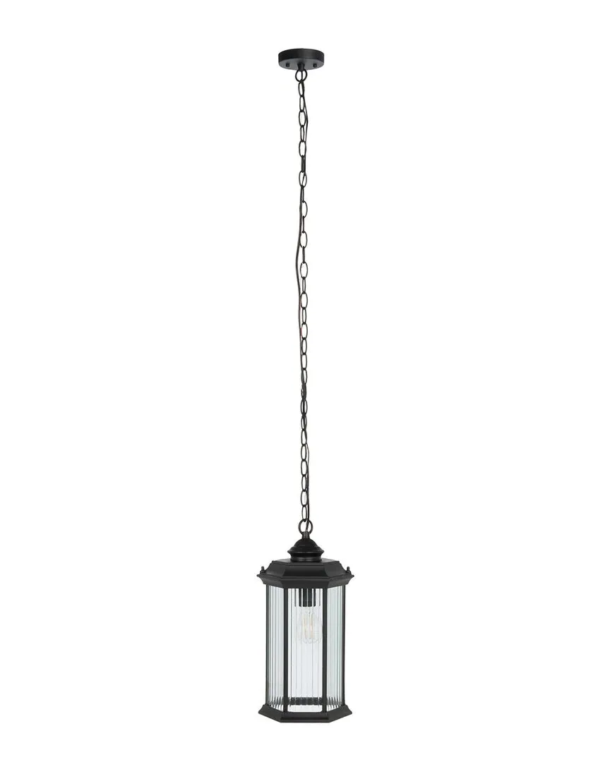 Hylan Outdoor Pendant Light - Black, Steel image