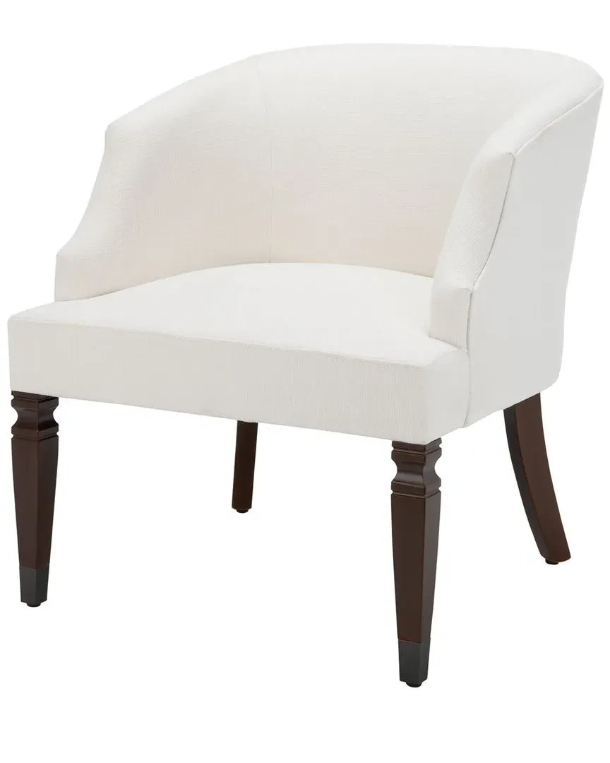 Ibuki Accent Chair - White, Velvet image
