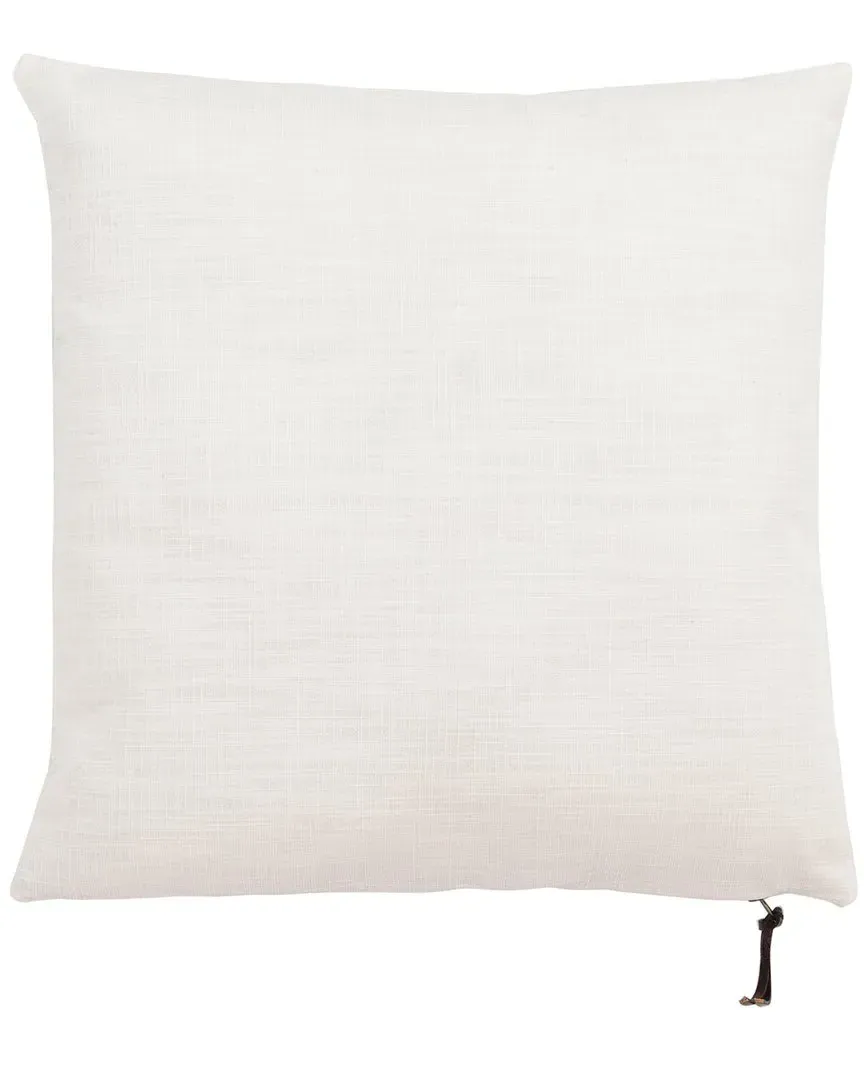 Idalena Throw Pillow - White, Cotton