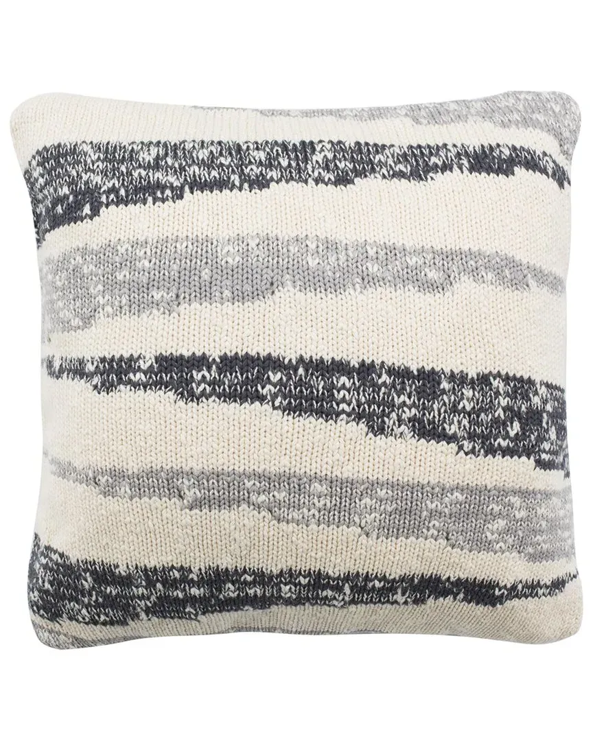 Imani Knit Pillow - Grey, Cotton