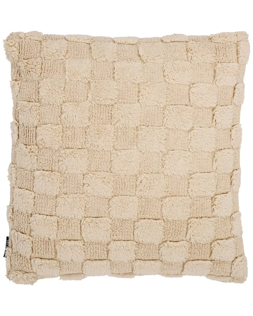 Indira 18x18 Cotton Pillow - Ivory