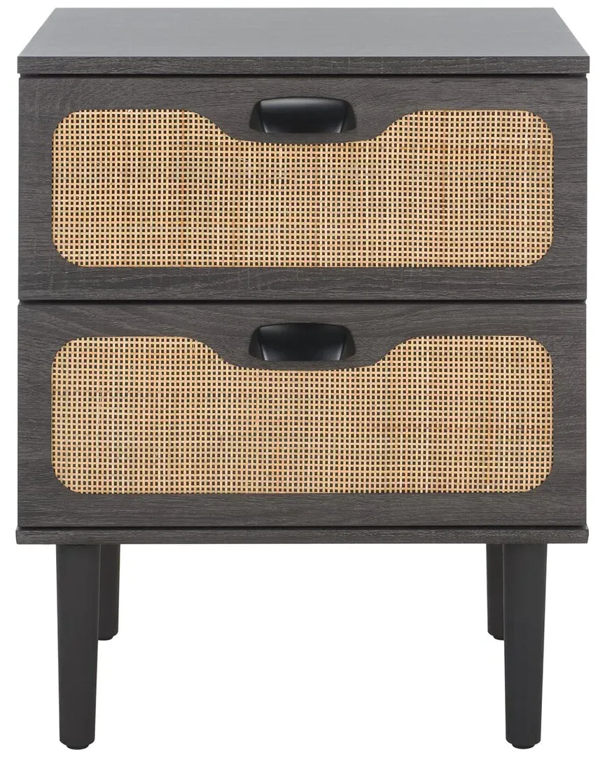 Irelia 2-Drawer Nightstand - Black