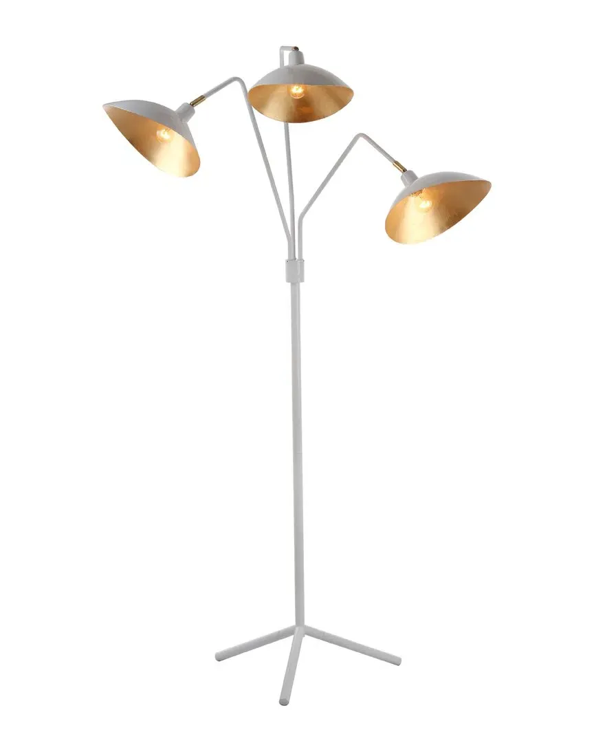 Iris Floor Lamp - White, Gold