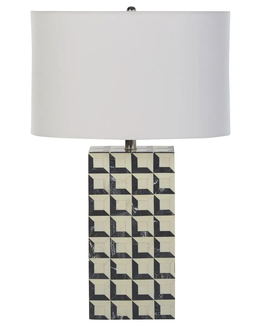 Isle 23in Table Lamp - White Blue