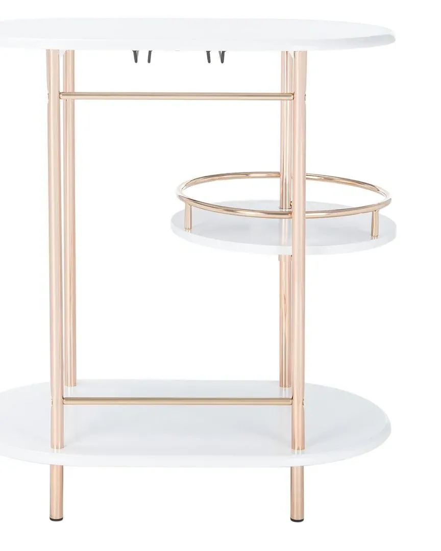 Iva 3-Tier Swivel Bar Table - White, Metal image