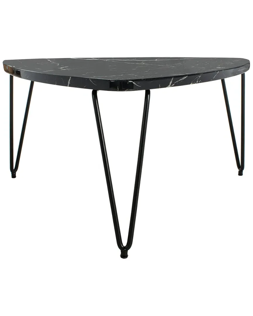 Jacky Triangle Coffee Table - Black Marble image