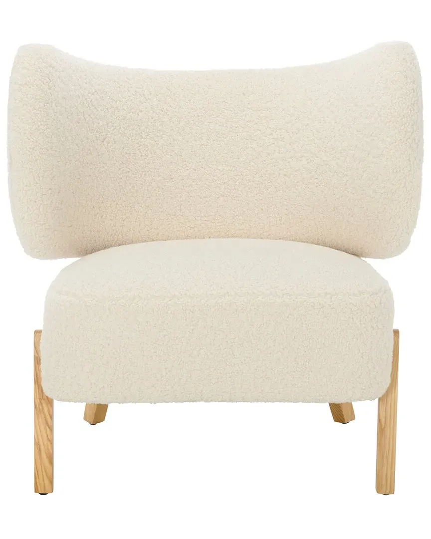 Jakoda Wingback Accent Chair - Off White, Shearling image