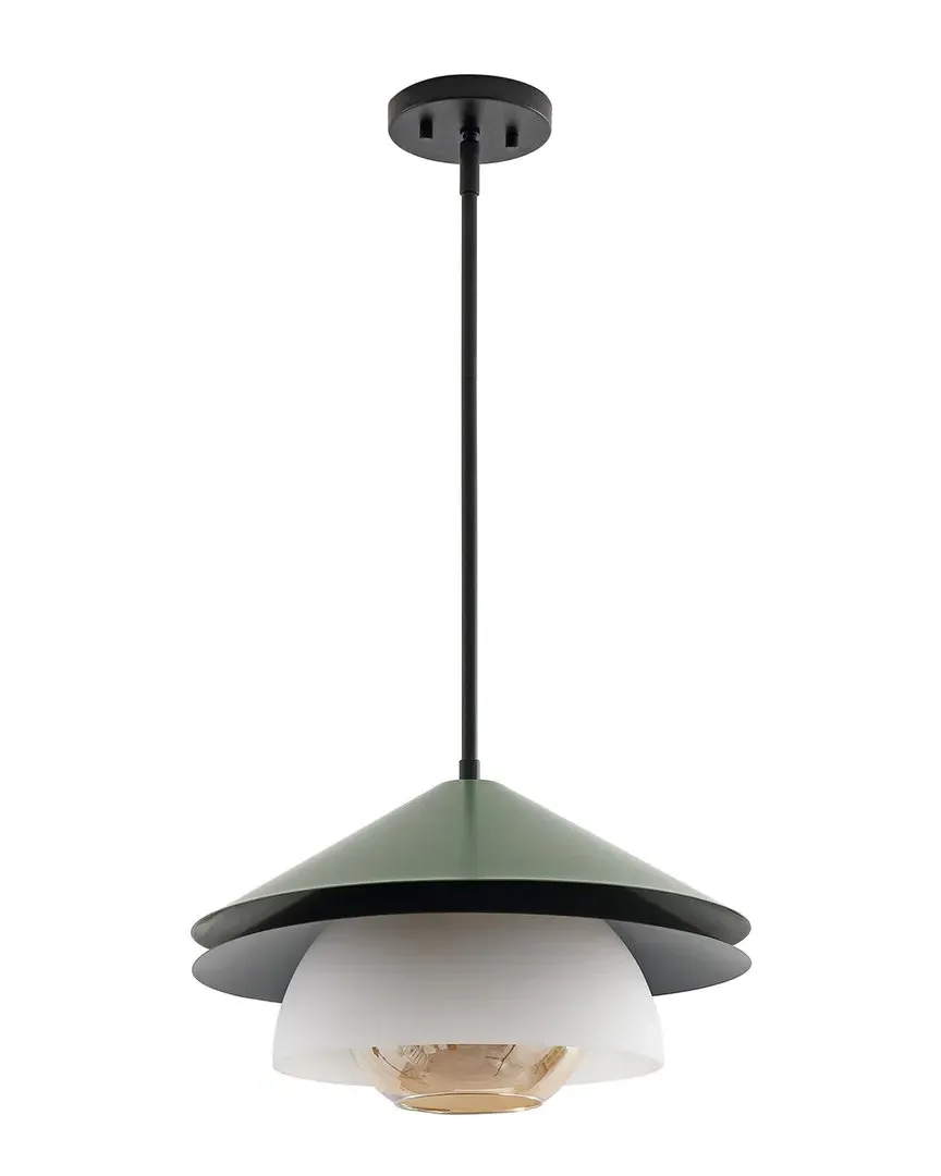 Jalen 16.75in Pendant - Green, Glass