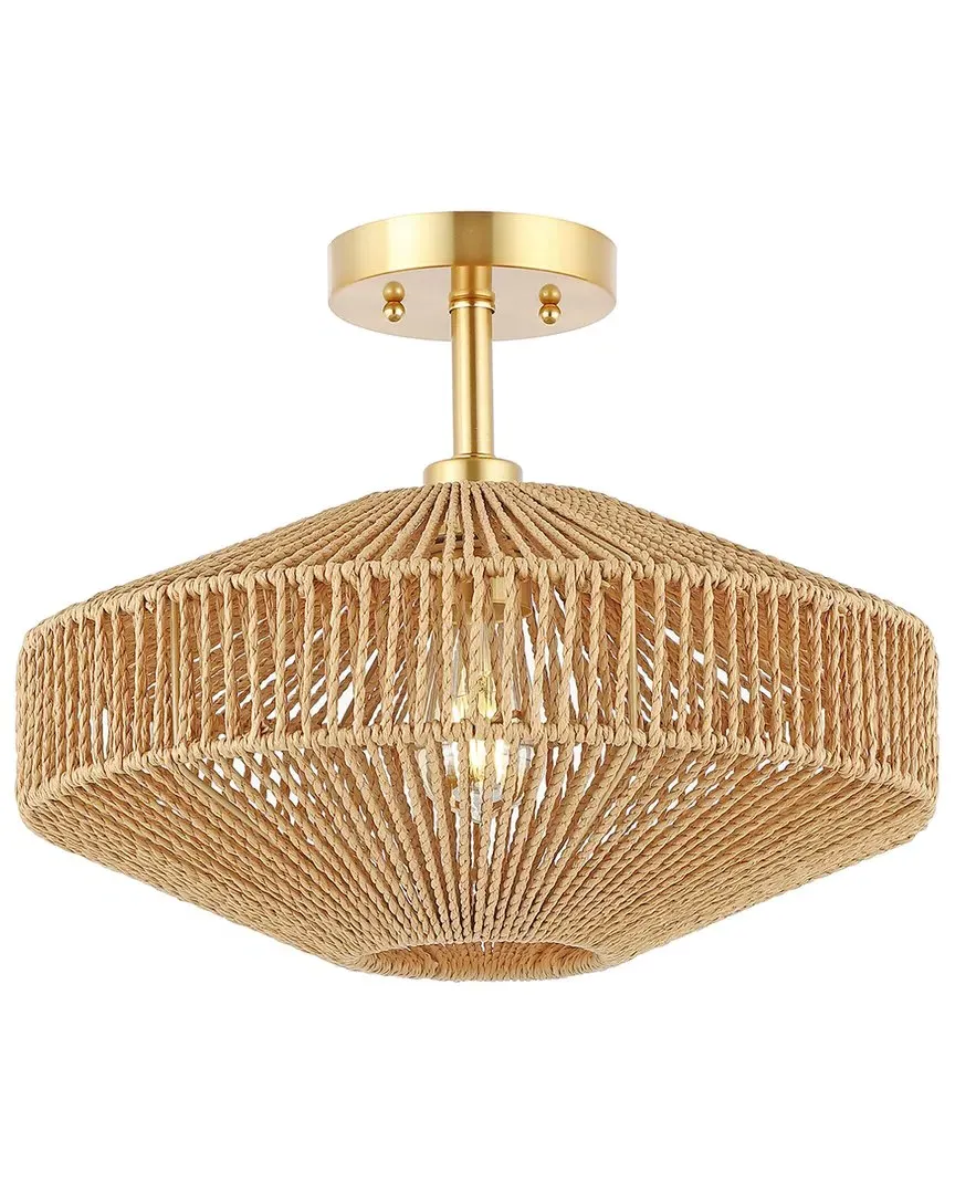 Janora 15.75in Flush Mount - Natural, Paper image