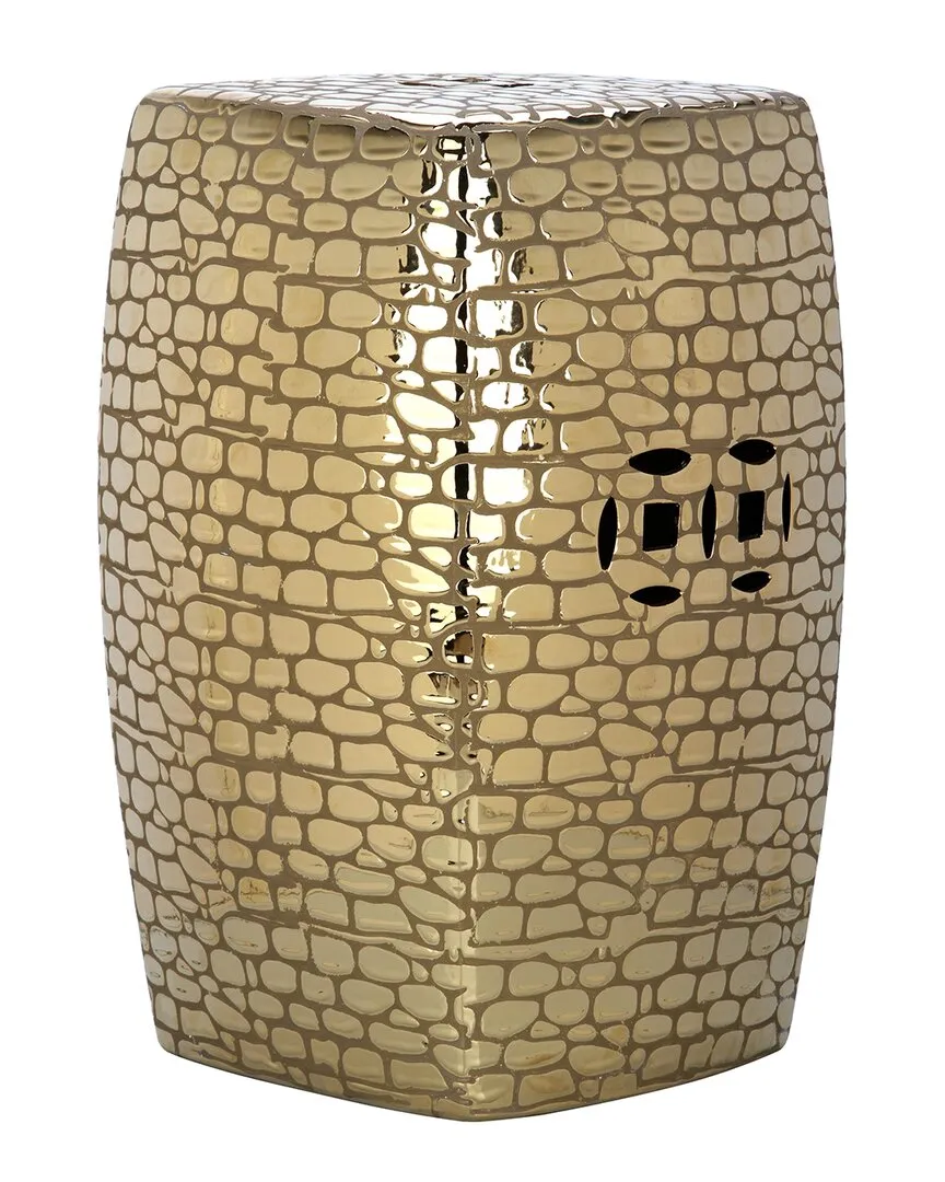 Jasmine Garden Stool - Gold, Ceramic image