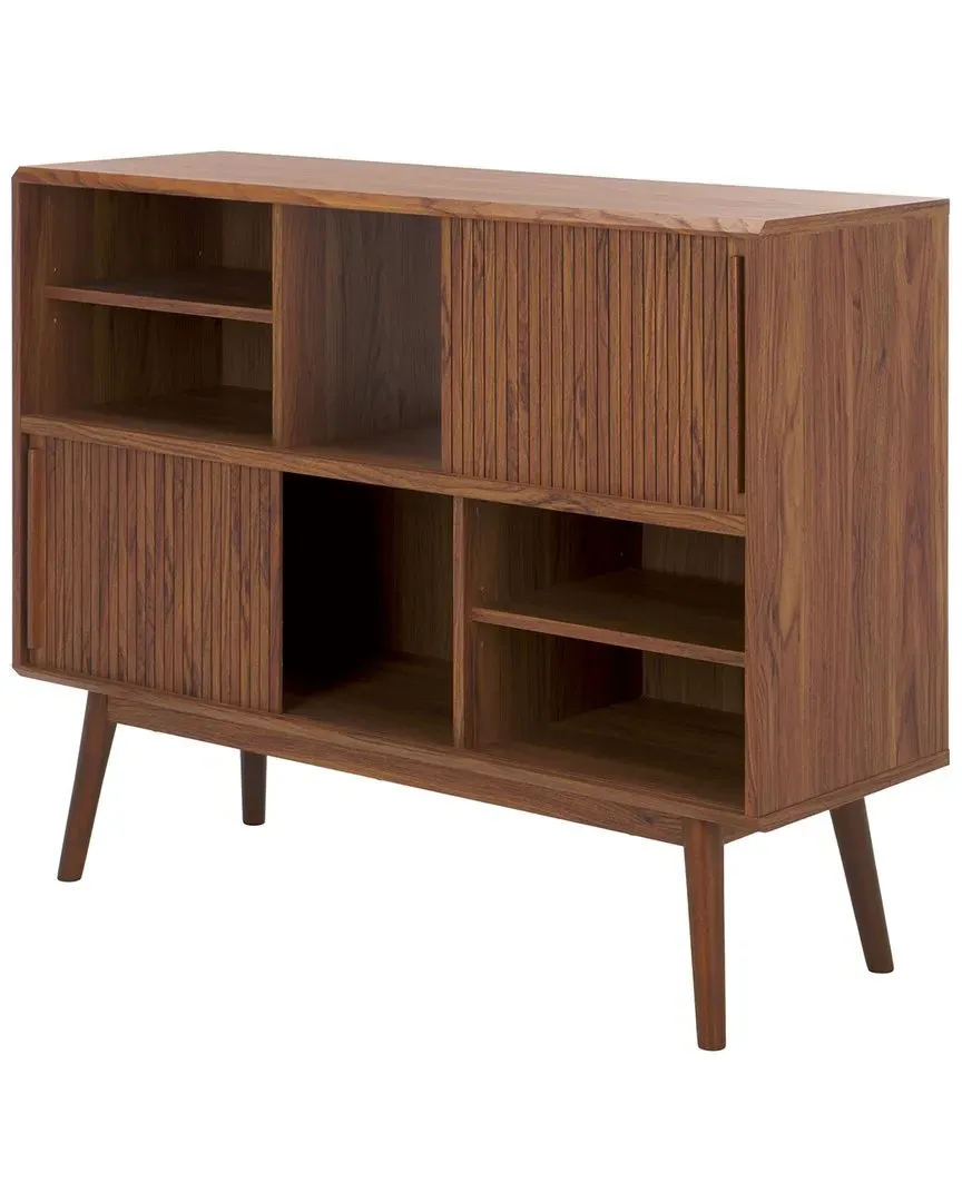 Javante Sliding Door Media Stand - Walnut image