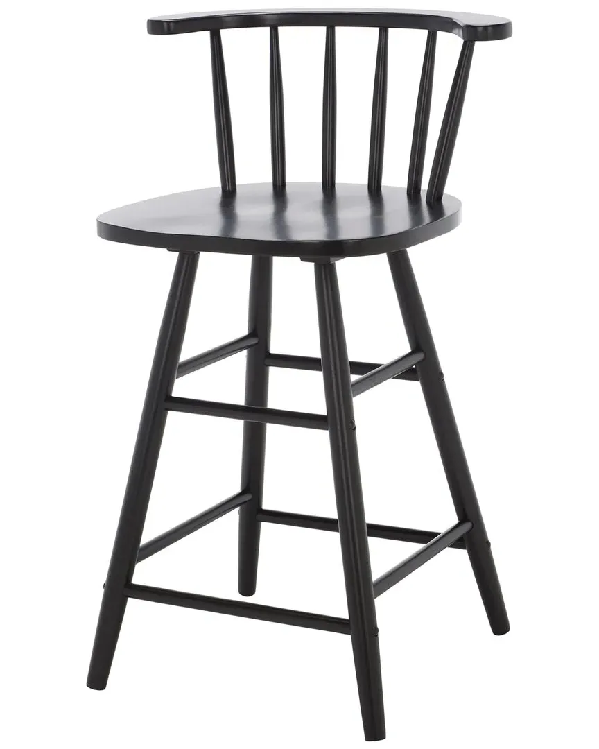 Jay Wood Counter Stool - Black, Wood