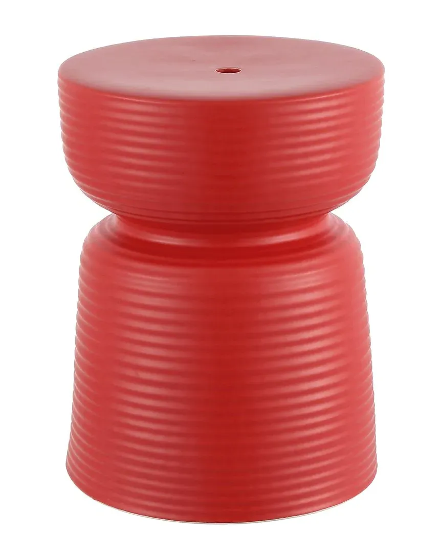 Johari Ceramic Garden Stool - Red