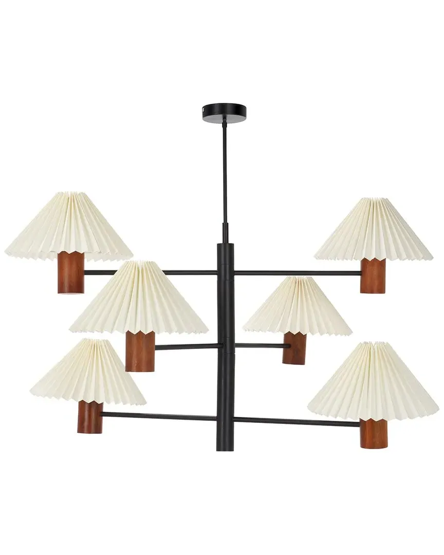 Jonnah 6-Light Pendant - Natural, Wood