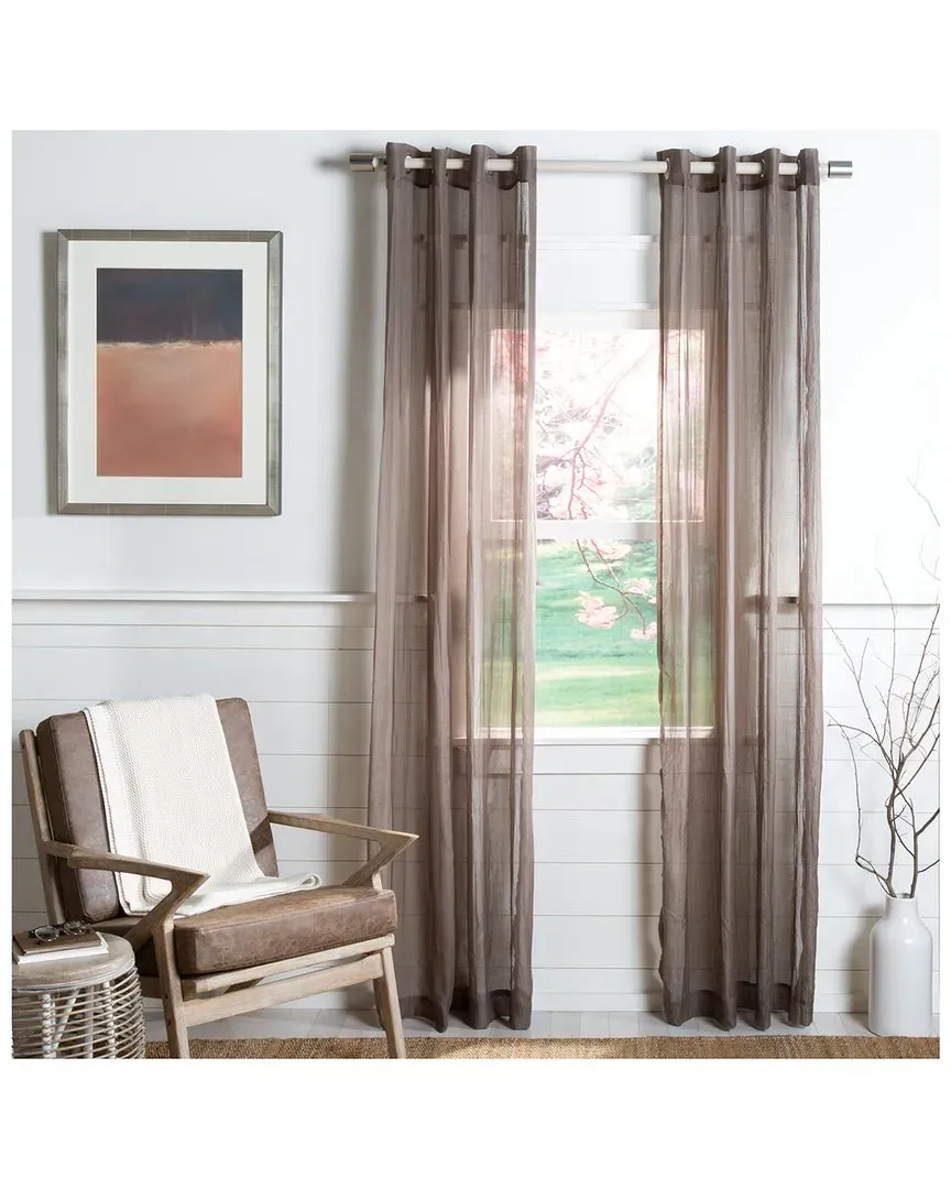 Kannon Window Panel - Brown, Polyester image