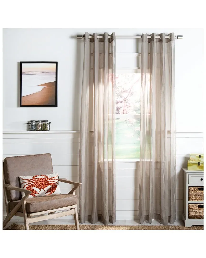 Kannon Window Panel - Tan, Polyester