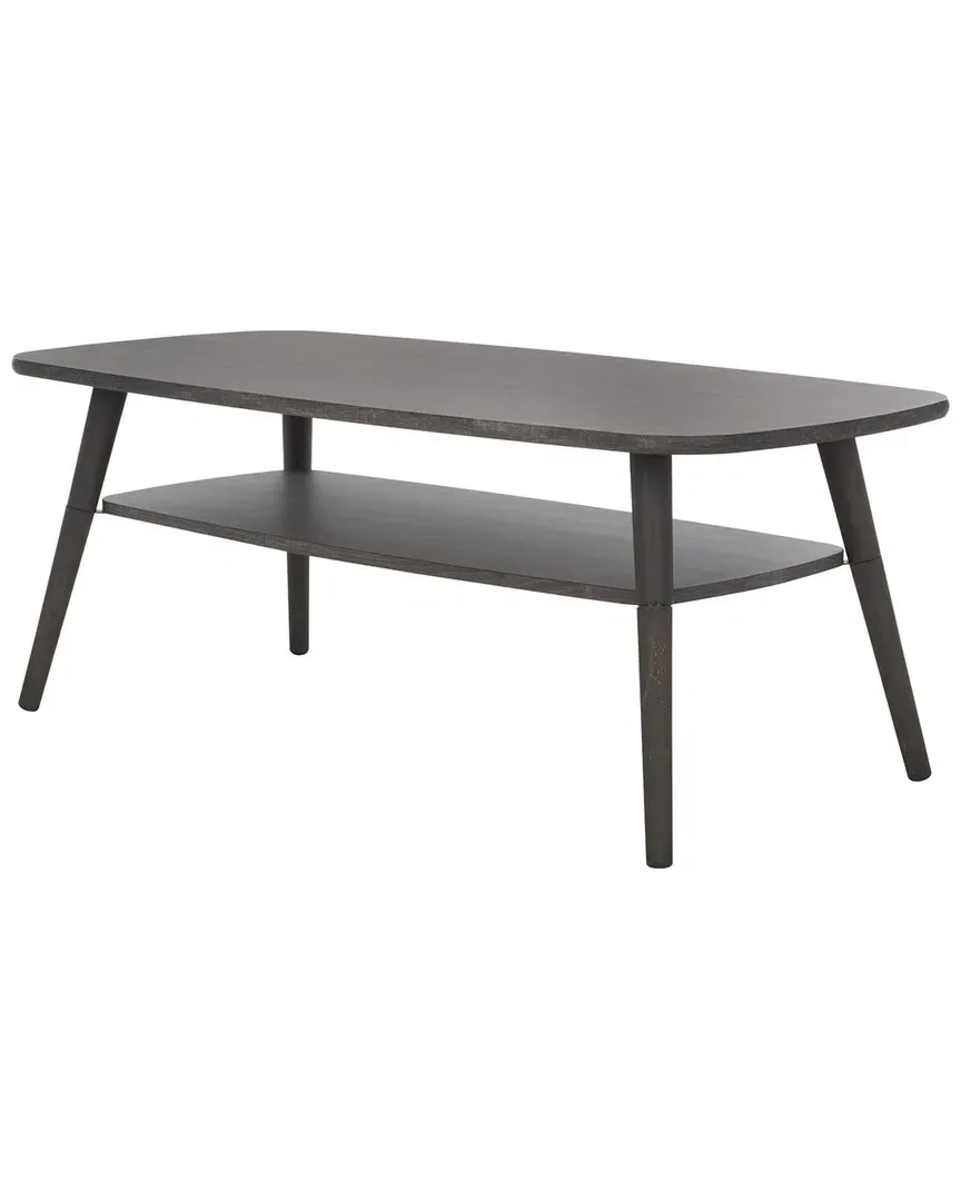 Karou 2-Tier Coffee Table with Storage - Distressed Black