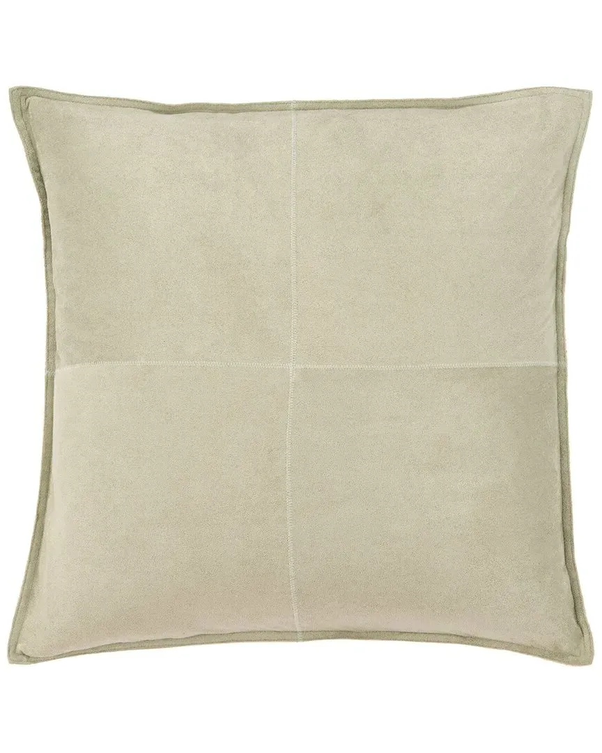 Karya Throw Pillow - Green, Faux Suede image