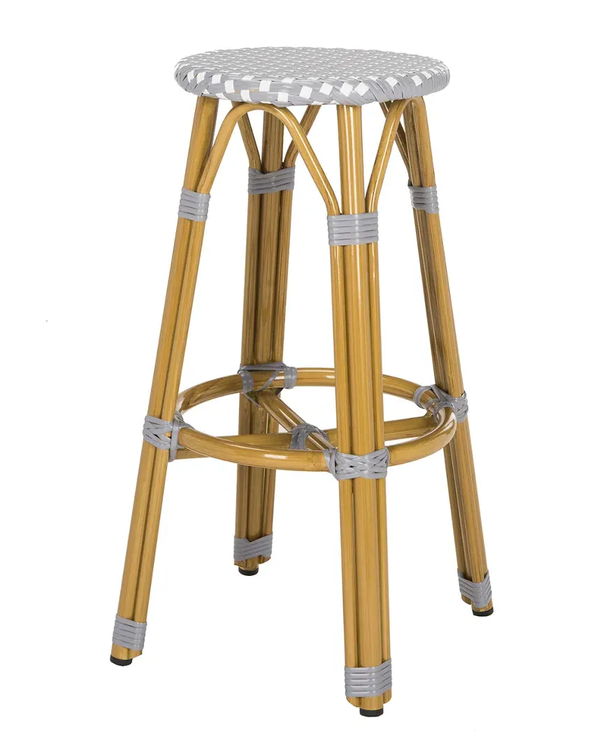 Kelsey Indoor-Outdoor Bar Stool - Grey, Rattan image