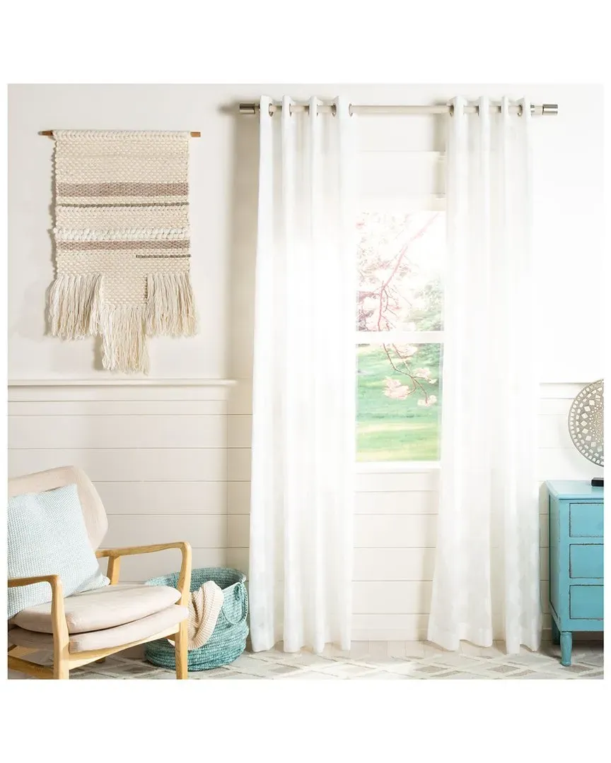 Kenji Window Panel - White, Polyester