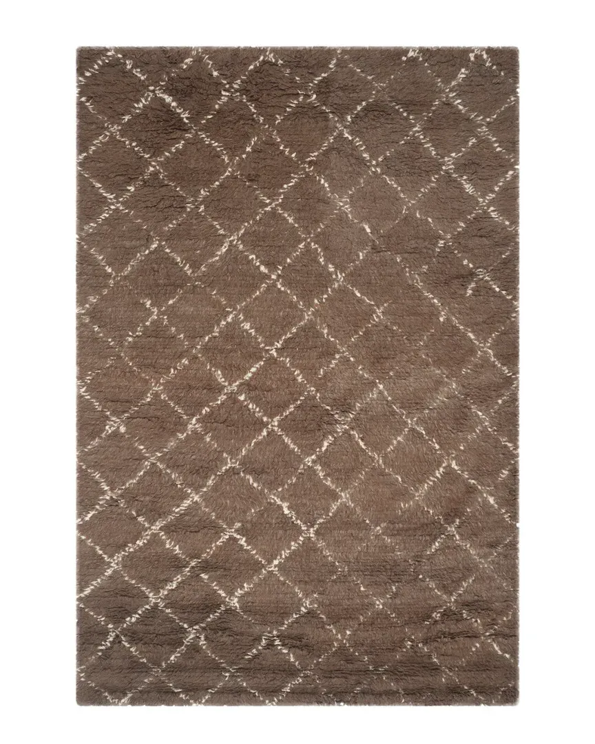 Kenya Hand-Knotted Rug - Grey, Wool