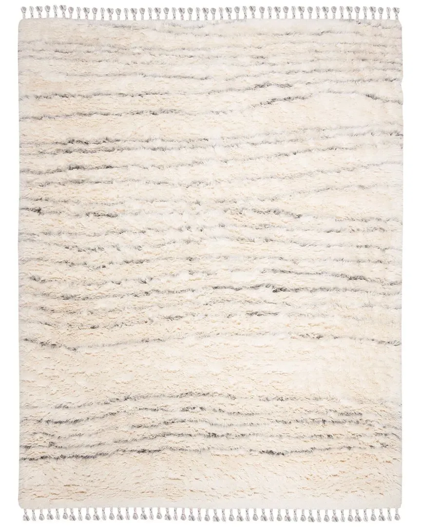 Kenya Hand-Knotted Rug - Ivory, Wool