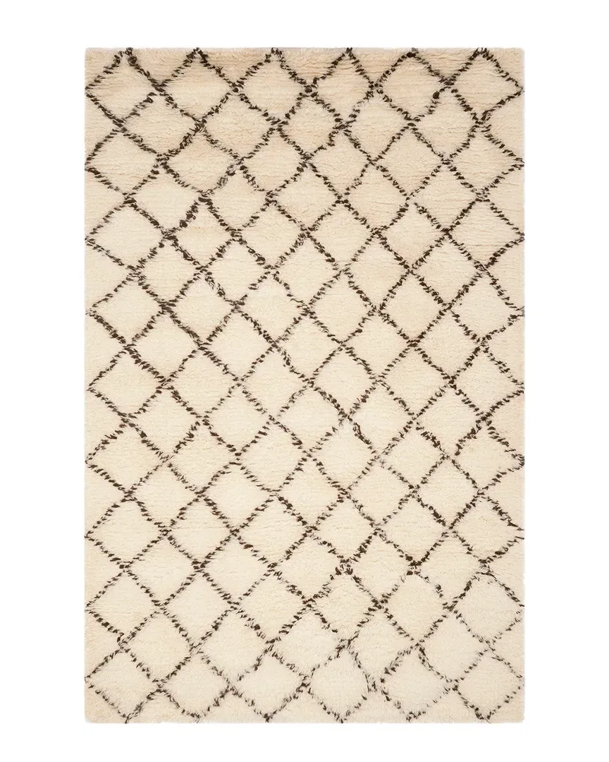 Kenya Hand-Knotted Rug - Ivory, Wool