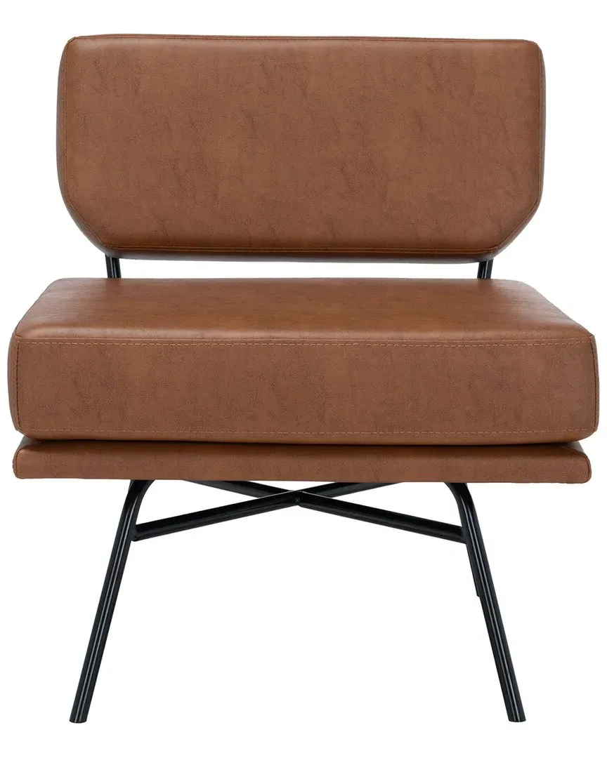 Kermit Accent Chair - Cognac, Vegan Leather