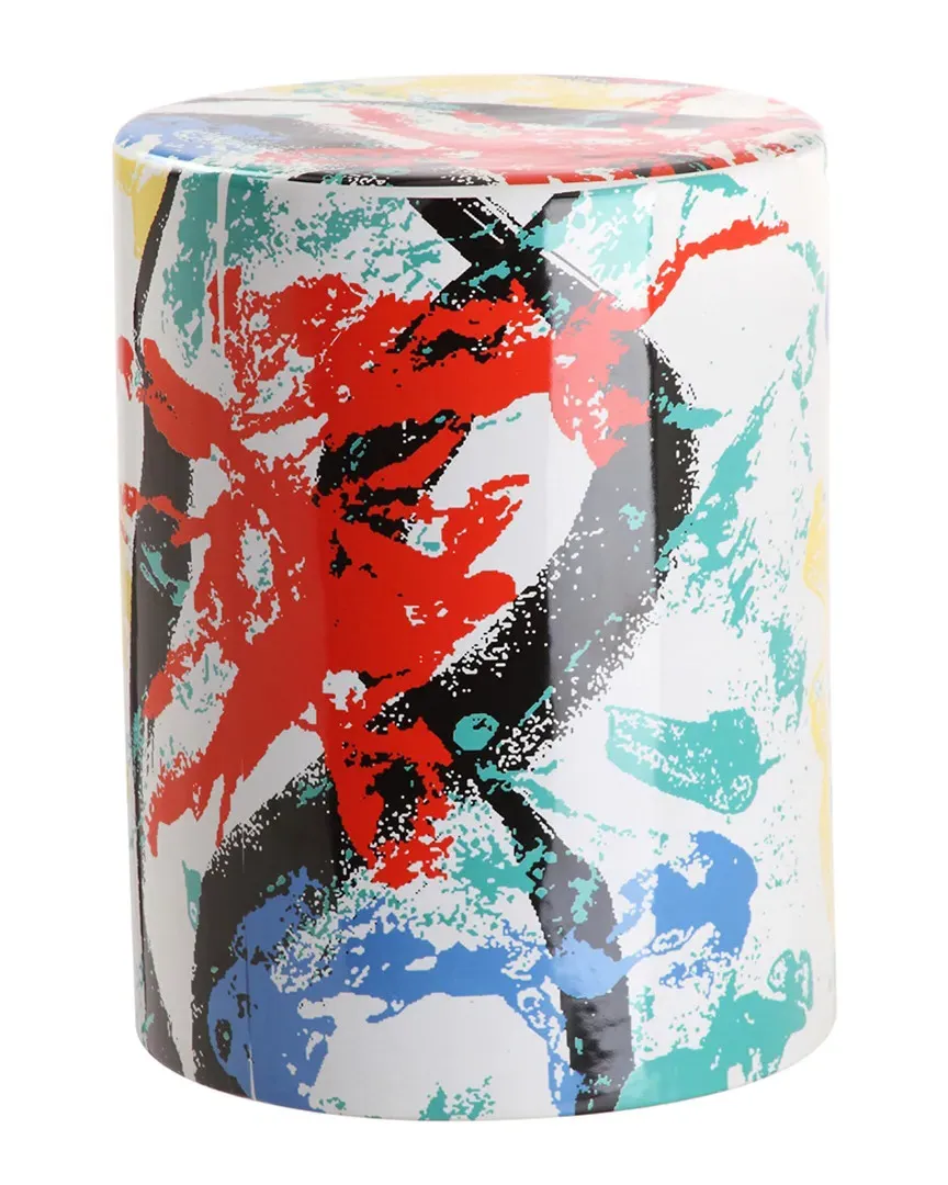 Kes Garden Stool - Multicolor, Ceramic image