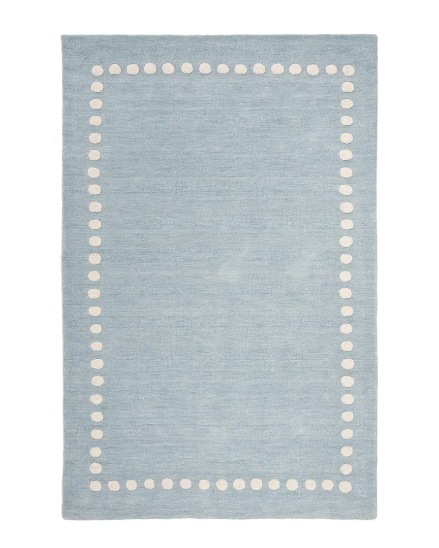 Kids Hand-Loomed Rug - Blue, Wool image