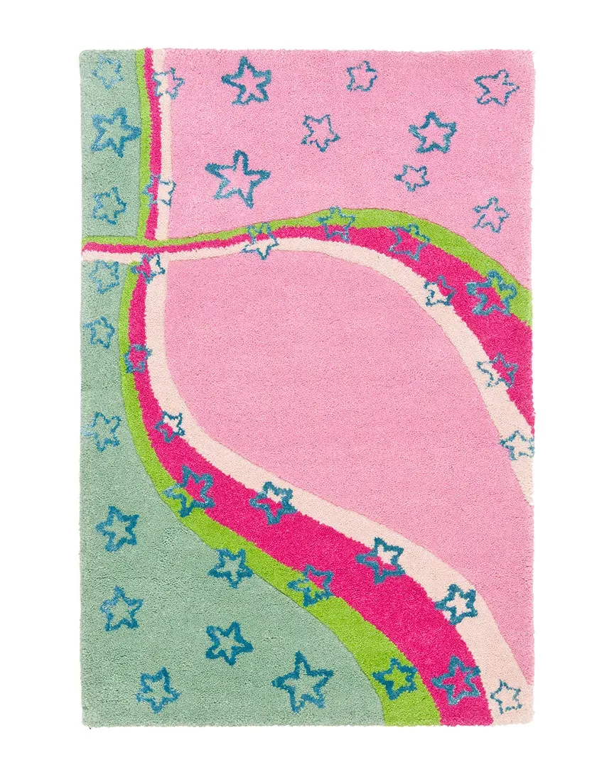 Kids Hand-Tufted Rug - Green, Wool