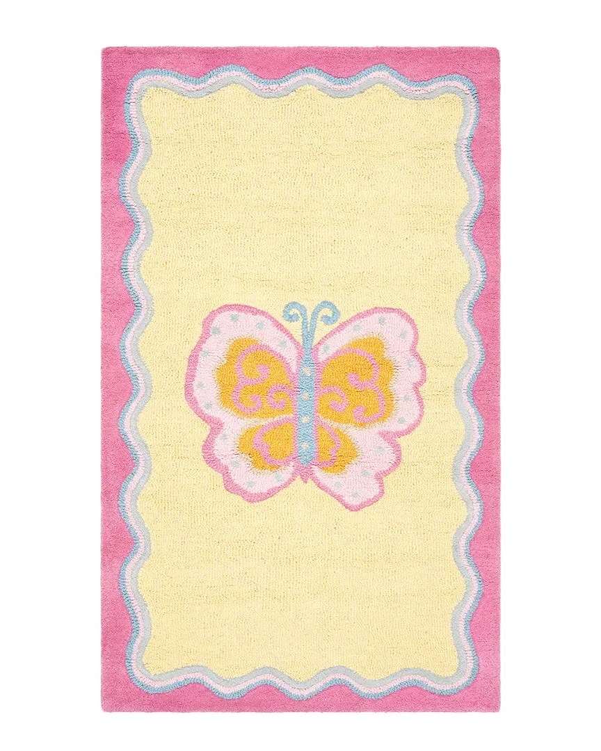 Kids Hand-Tufted Rug - Pink, Wool