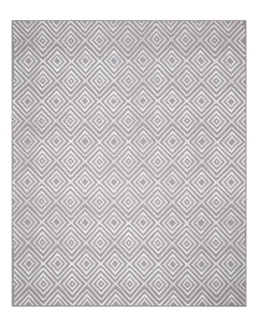Kilim Flat-Weave Rug - Grey, Wool