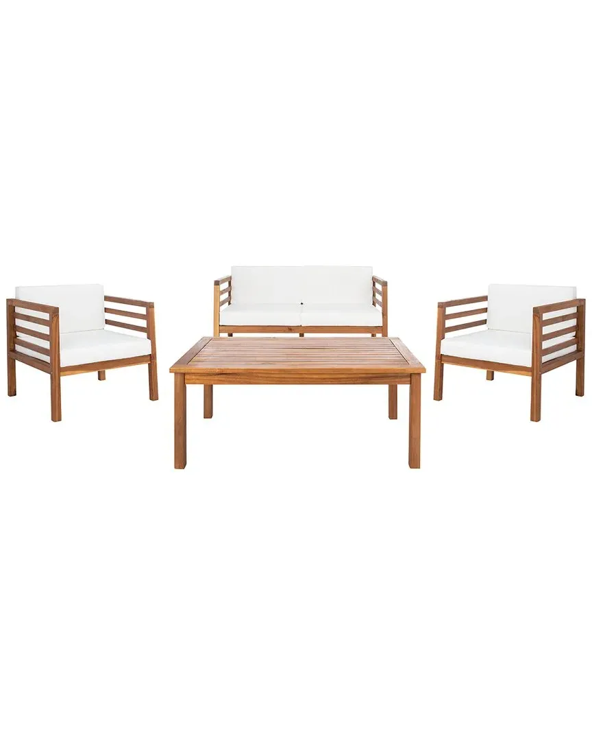 Kinnell 4-Piece Outdoor Living Set - Natural, Wood