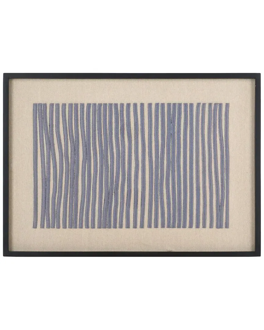 Kio Embroidery Wall Art - Silver Grey, Linen image