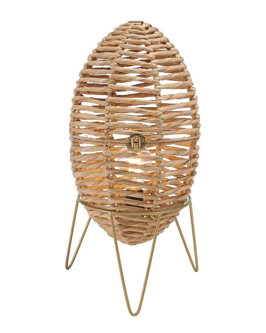 Kiora Table Lamp - Beige, Brass