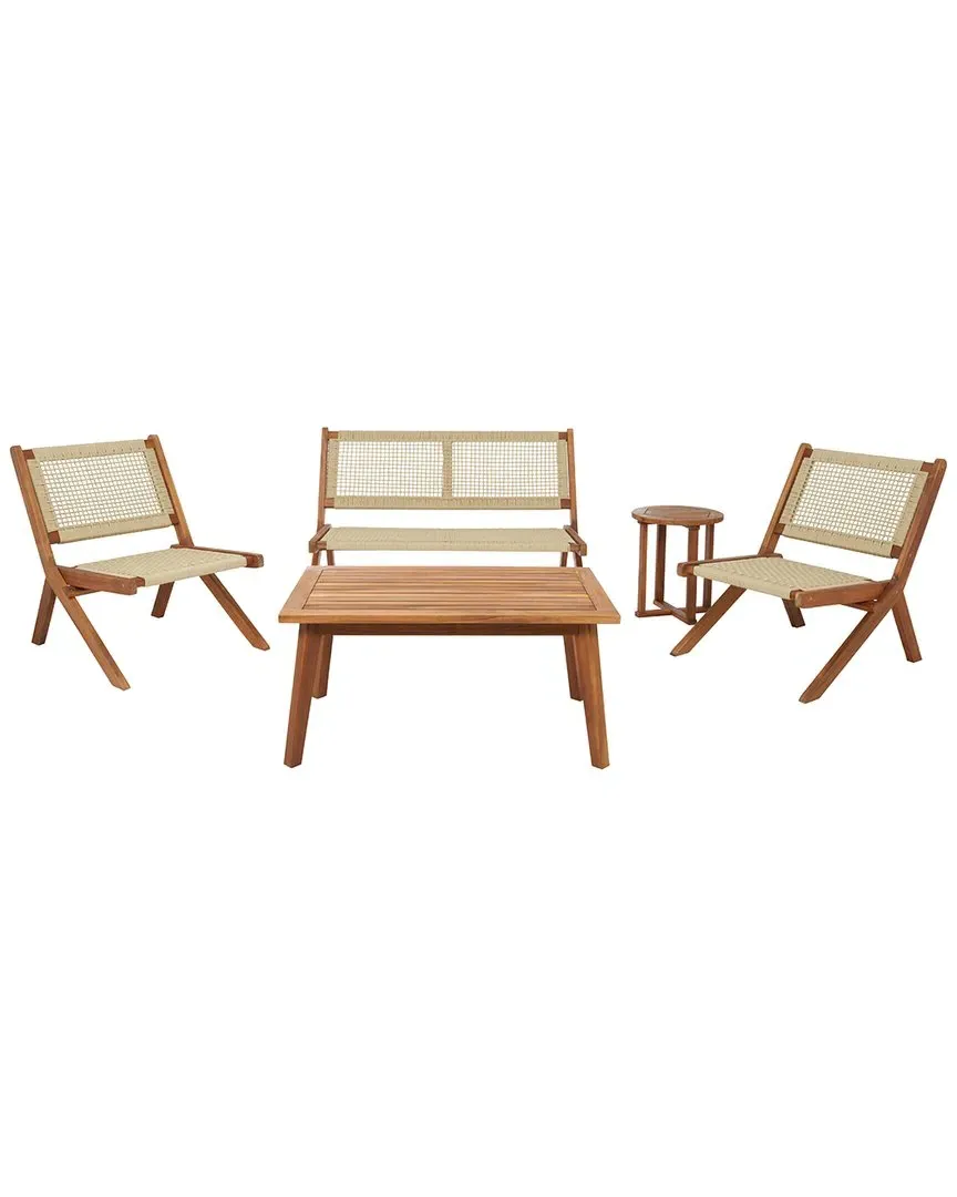 Kobina 5-Piece Outdoor Living Set - Natural, Wood image
