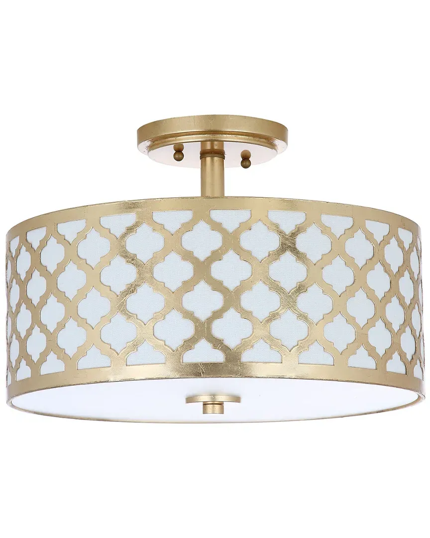 Kora Quatrefoil 3-Light Flush Mount - Gold image