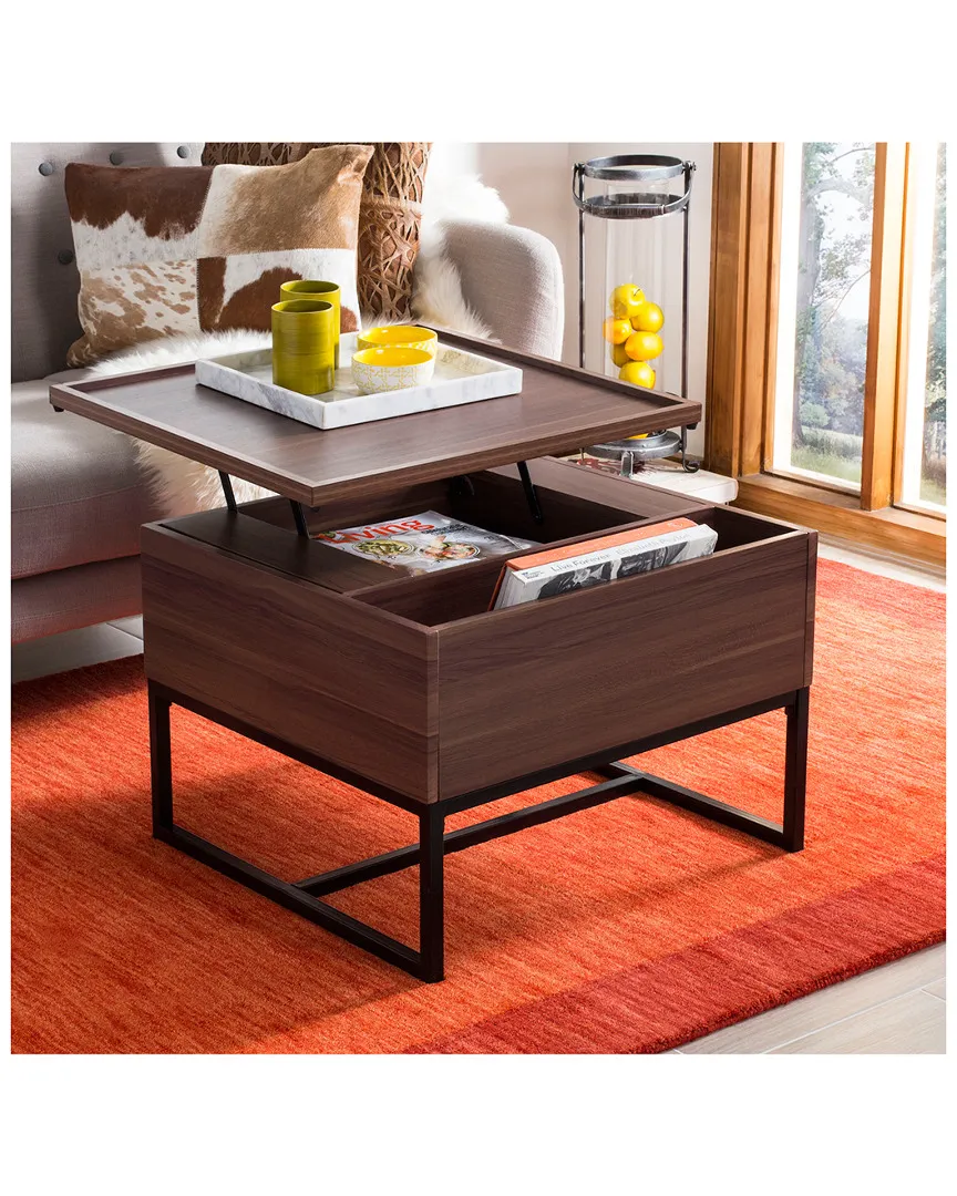 Kristie Square Lift-Top Coffee Table - Dark Oak image