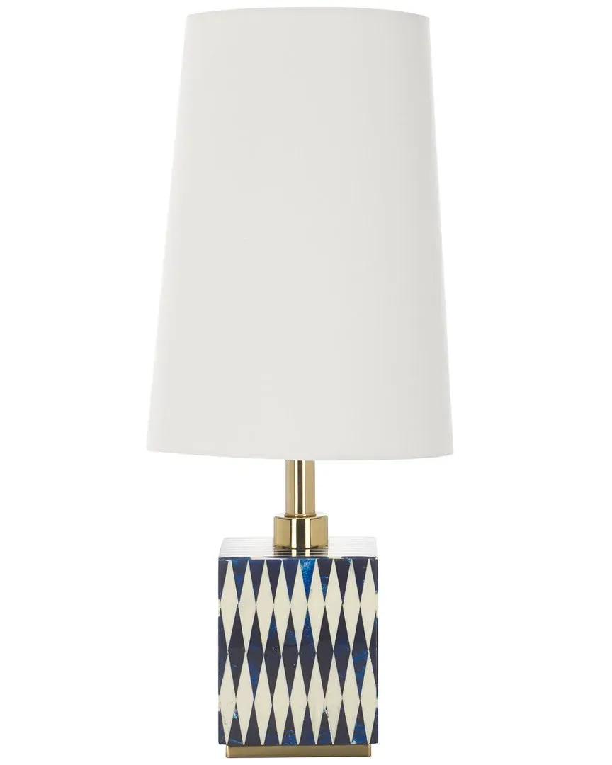 Kye 24in Table Lamp - Blue White, Resin