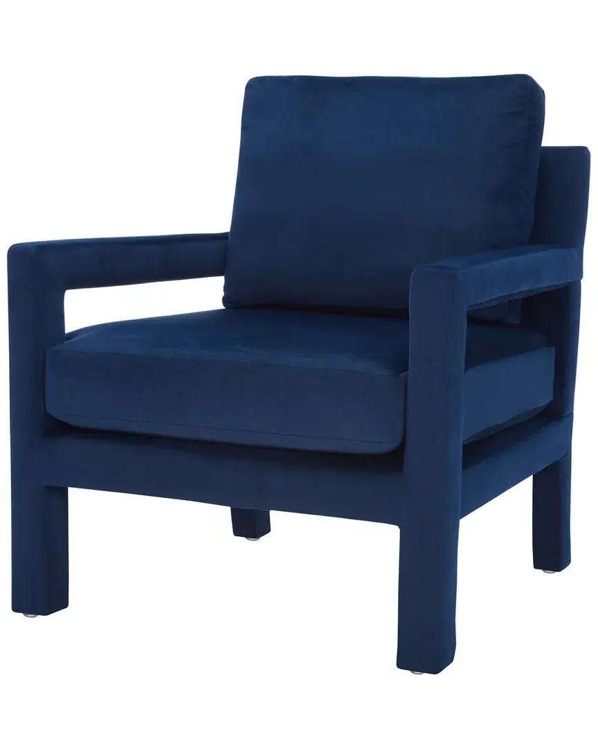 Kye Accent Chair - Navy, Velvet