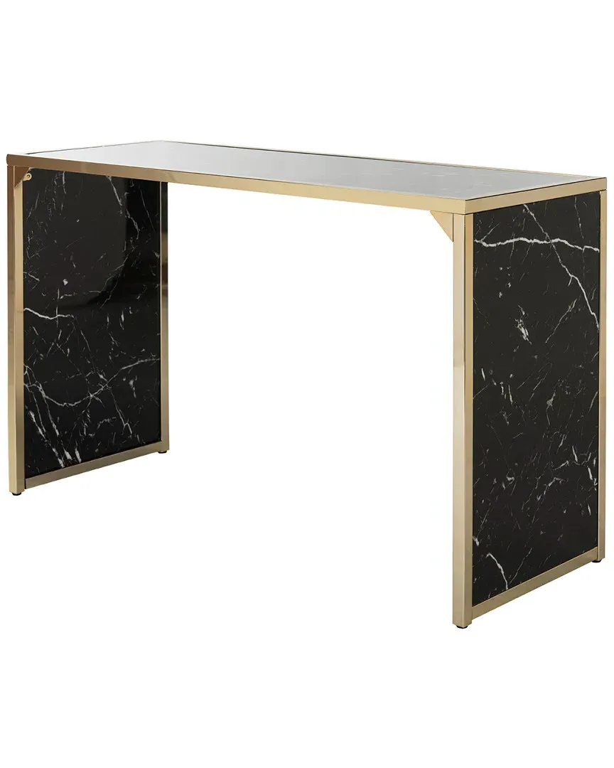 Kylie Console Table - Black, Brass image