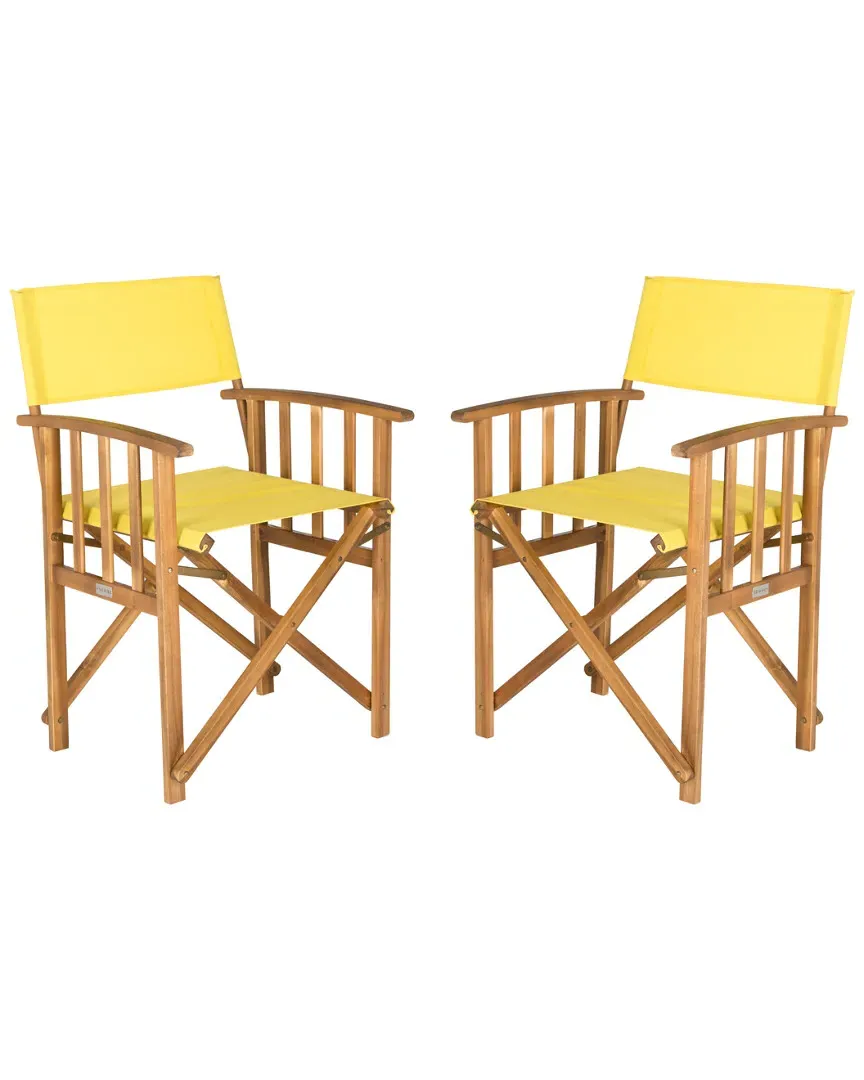 Laguna Set of 2 Director Chairs - Natural, Acacia image
