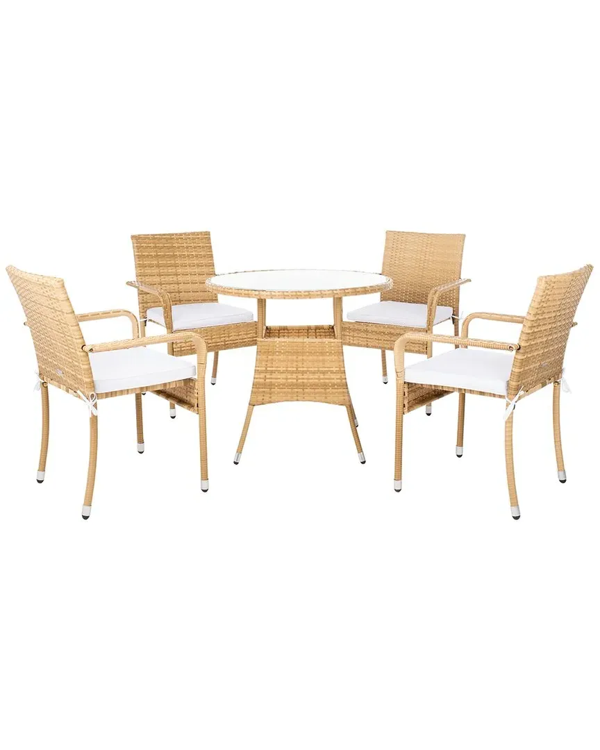 Laina Outdoor Bistro Set - Natural, Wicker