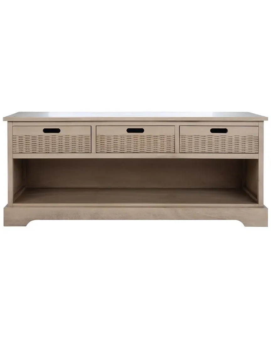 Landers 3-Drawer Storage Bench - Sand, Pine image